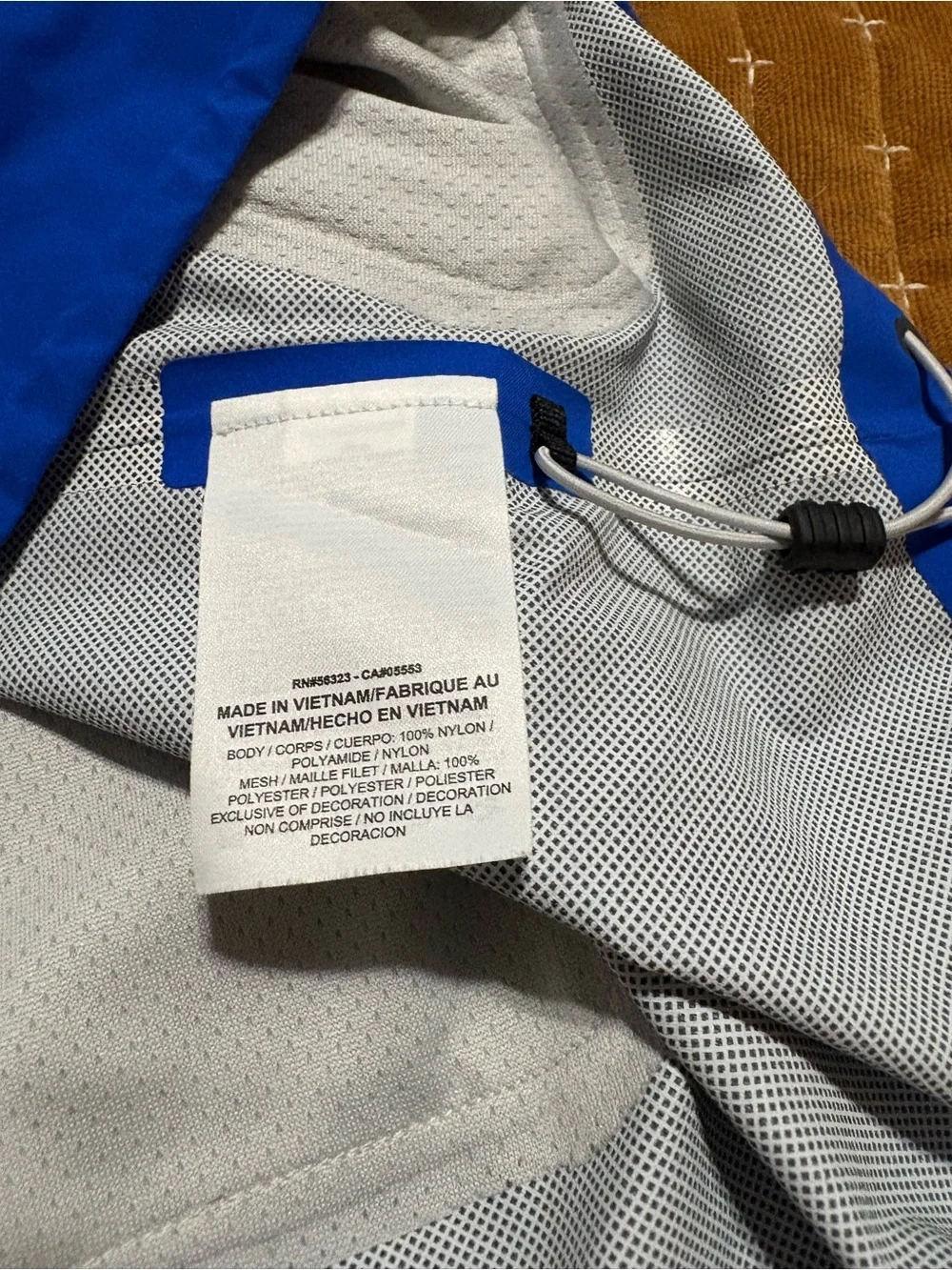 Nike Men's Blue Waterproof Hooded Jacket